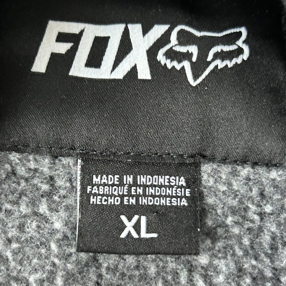 Fox Racing Hoodie Mens XL Gray Camo Pullover Moto Graphic Fleece Sweatshirt - Picture 4 of 11